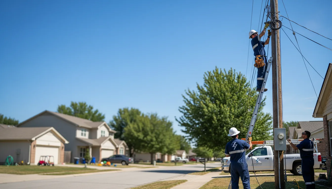 Residential electrician providing installation services in Bergholz, OH